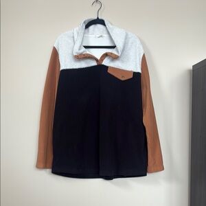 Entro Black, White, and Brown Teddy Jacket